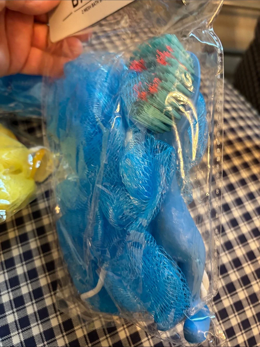 Multi Purpose Bath Brush – Yellow, and blue